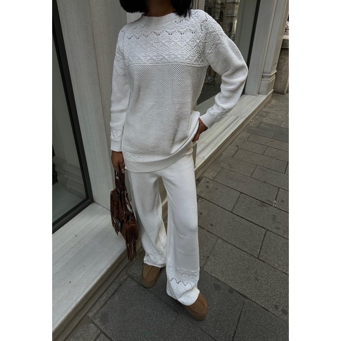 Ensemble en maille pull et pantalon